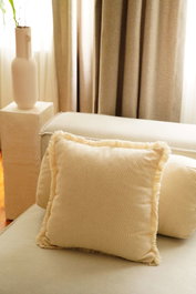 Aberto Design Funda de Cojín KET005 Beige 43x43 cm